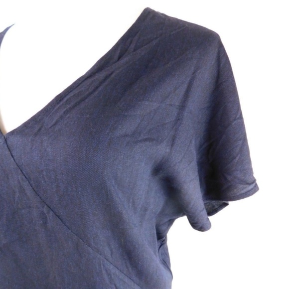 MM6 Maison Martin Margiela Navy Asymmetric Blouse - Picture 4 of 8
